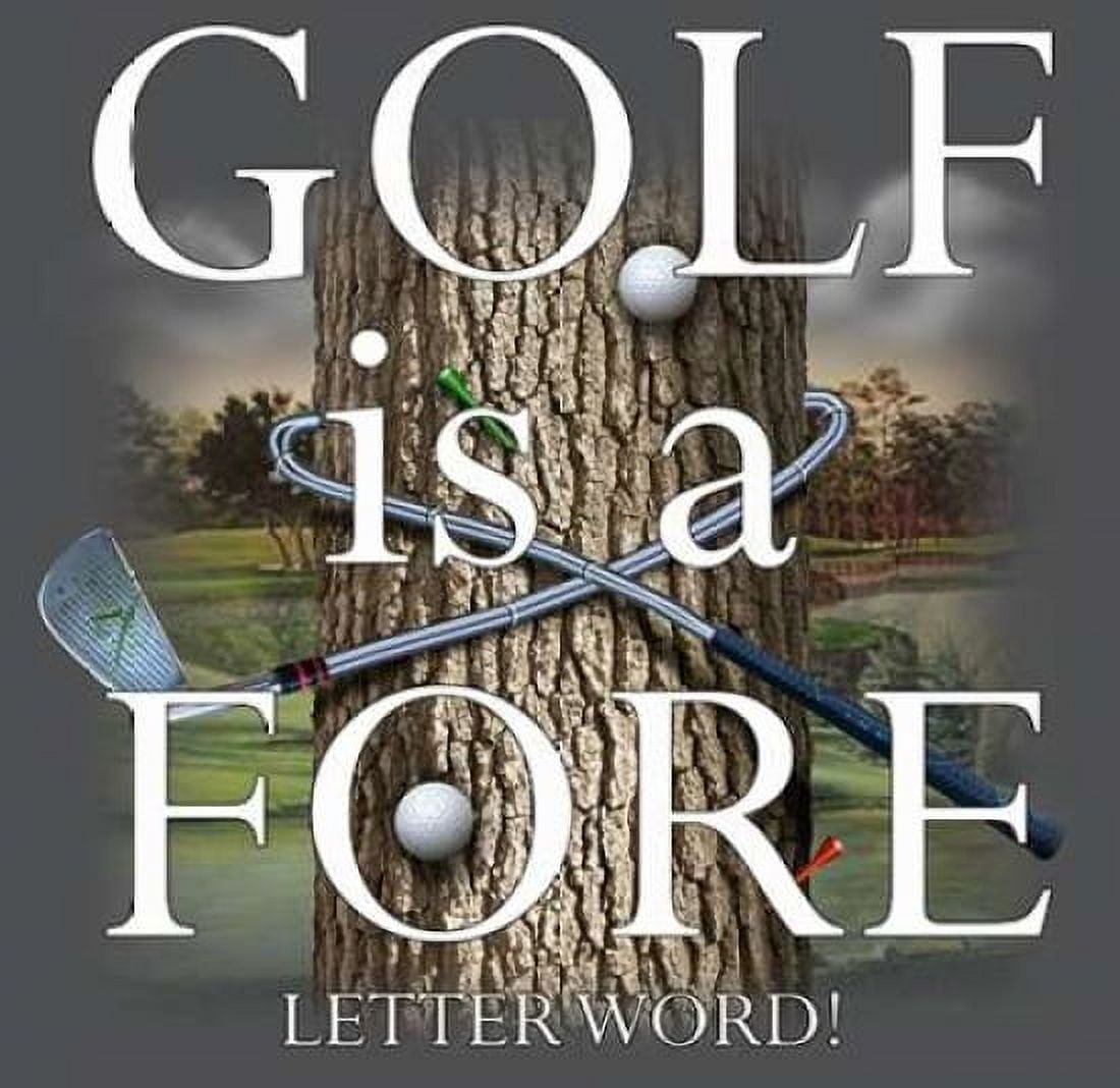 Fore Letter Golf Canvas Art - Jim Baldwin (24 x 24)