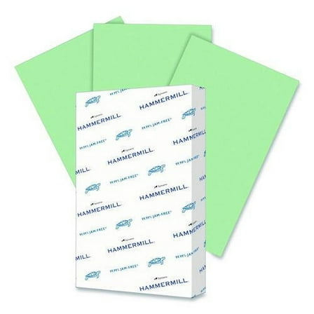 Fore Multipurpose Print Paper, 20 lb Bond Weight, 8.5 x 14, Light Green, 500/Ream | Bundle of 2