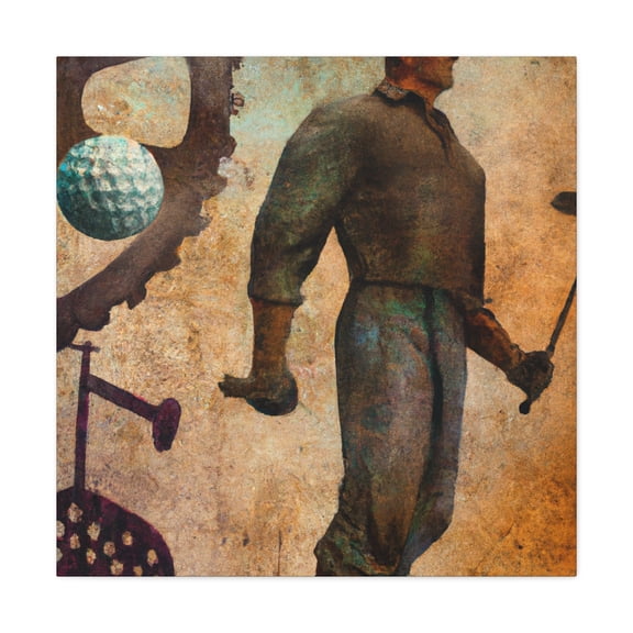 "Fore on the Clock Tower" - Canvas