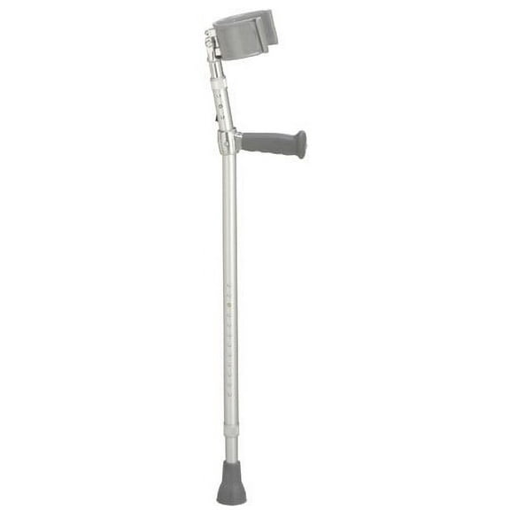 Forearm Crutch Adult Extra Tall (33" - 41") with front opening vinyl coated comfort grip and cuffs. Pair
