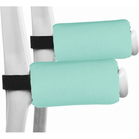 CAVENDY Forearm Crutch Arm Cuff Pads, Milk-Silk, 2-Piece Set, Non-Slip, Washable, Universal Fit