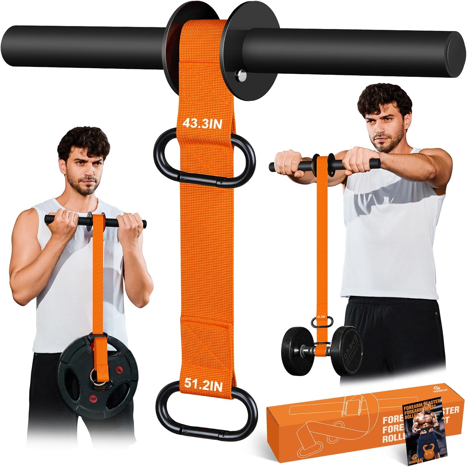 Forearm Strengthener and Wrist Roller, 43.3 inch Or 51.2 inch Ultra ...