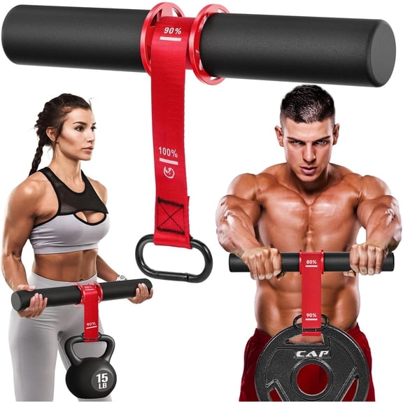 Forearm Strengthener & Wrist Roller - Forearm Strength Trainer with Thickened Anti-Slip Handles&Adjustable Strap, for Forearm Exercising, Boosting Strength, Building