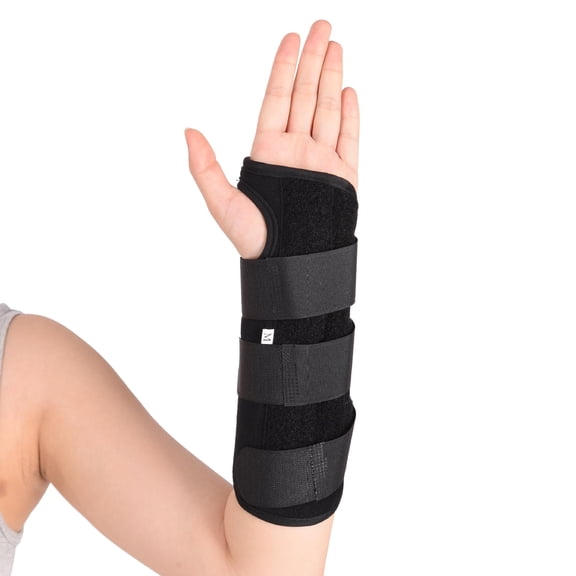 Forearm and Wrist Support Splint Brace Double Fixation Wrist Brace for Carpal Tunnel, Adjustable Night Time Forearm Immobilizer Brace Splints (left Wrist, M)