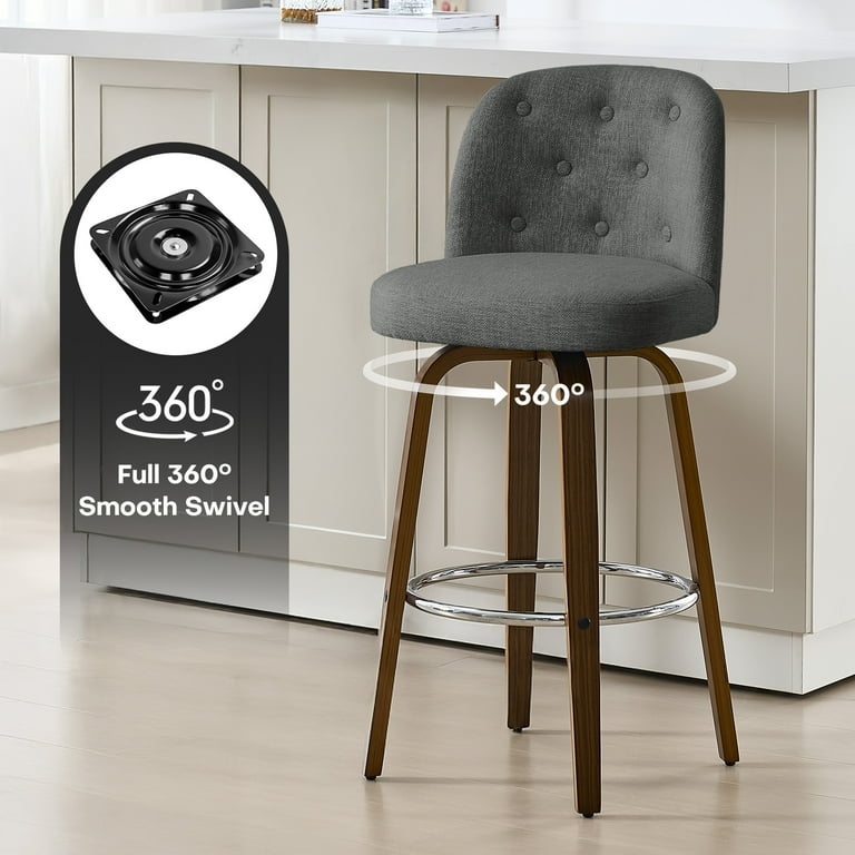 Foreate Swivel Bar Stools Set of 1, 29