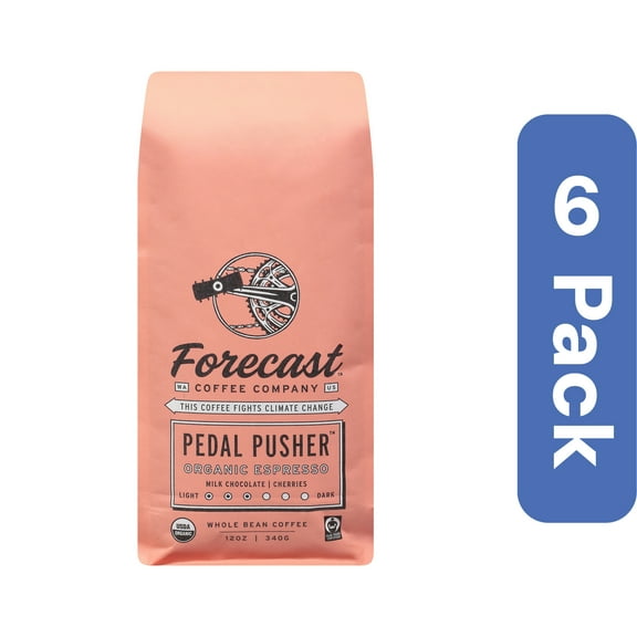 Forecast Coffee Coffee Whole Bean Pedal Pusher (Pack of 6)