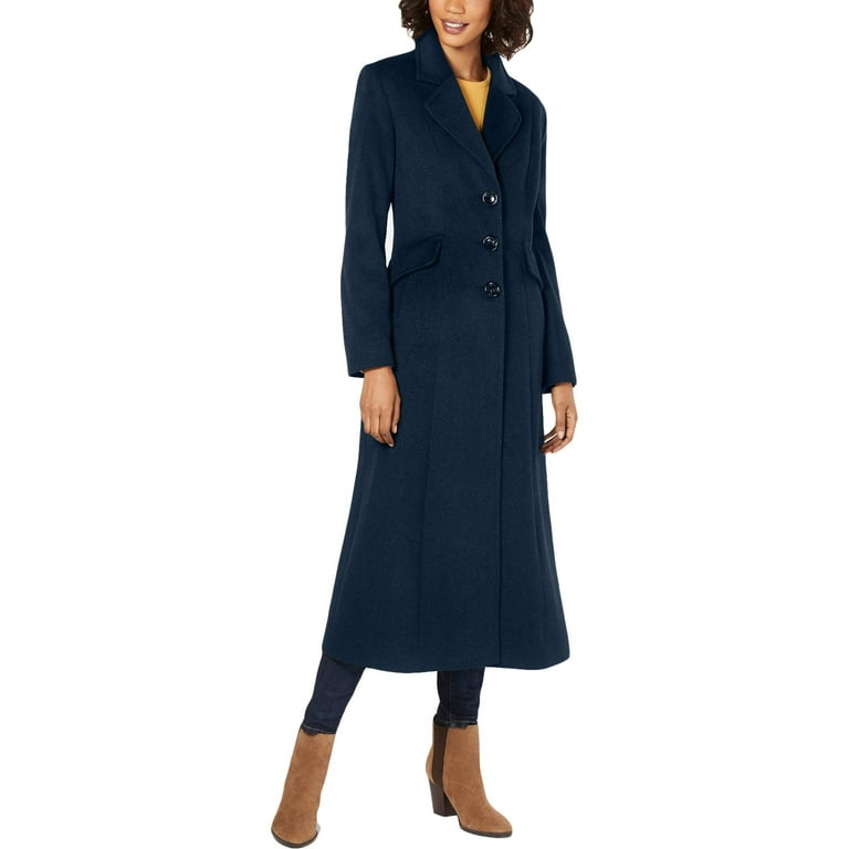 Forecaster of Boston Womens Wool Blend Maxi Coat Black 12