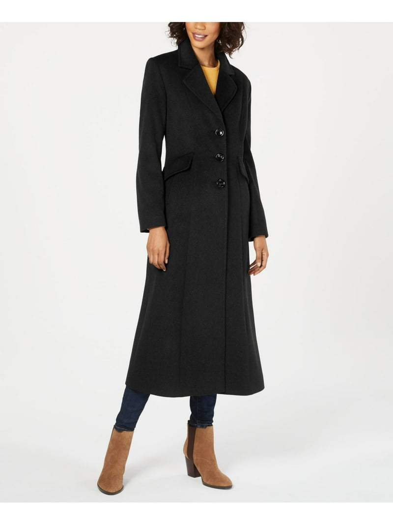 Forecaster of Boston Womens Wool Blend Maxi Coat Black