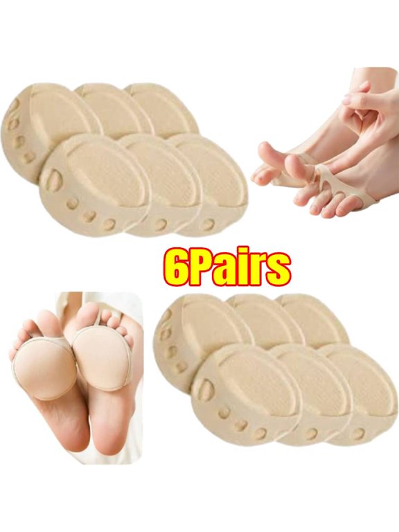 Forefoot Pads Metatarsal Forefoot Pads for Women High Heels Shoes Honeycomb Fabric Soft Ball of Foot Cushion Pad for High Heel Toe Socks