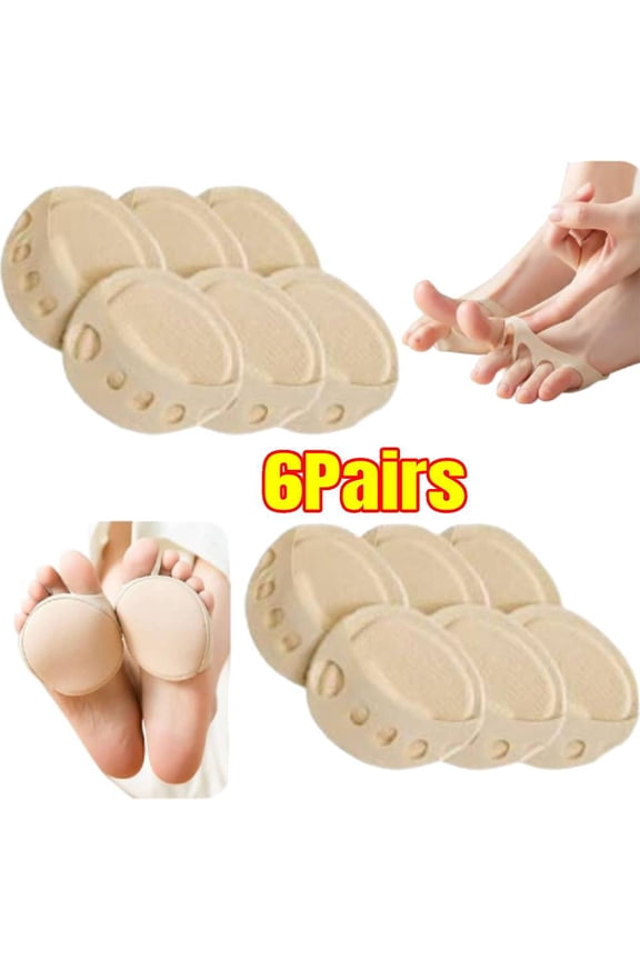 Forefoot Pads Metatarsal Forefoot Pads for Women High Heels Shoes Honeycomb Fabric Soft Ball of Foot Cushion Pad for High Heel Toe Socks