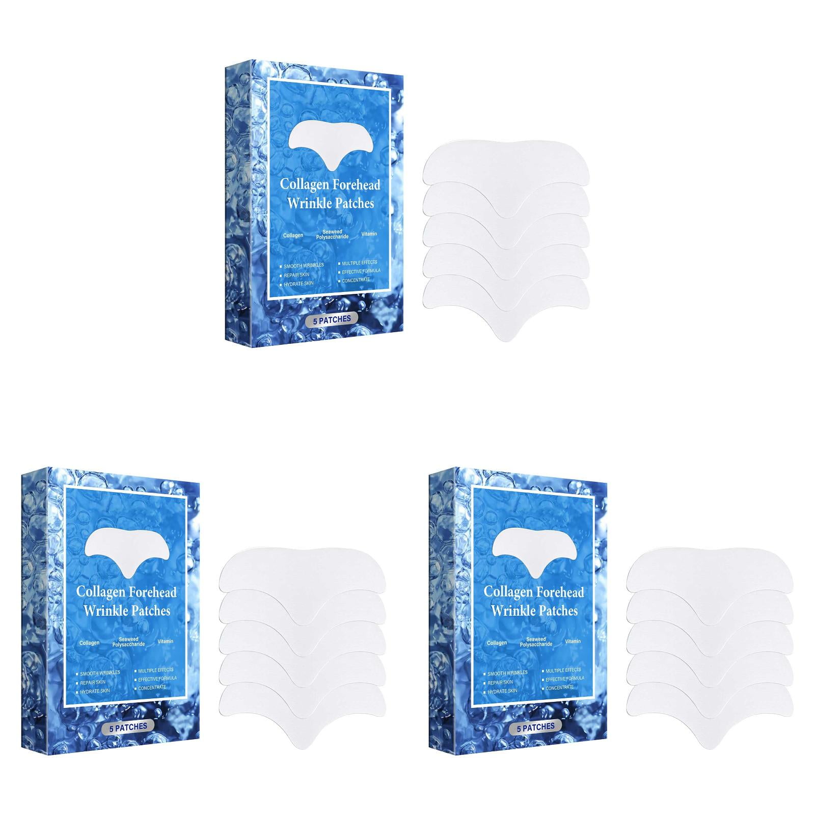 Forehead Wrinkle Patches with Collagen & Vitamin Overnight Repair for ...