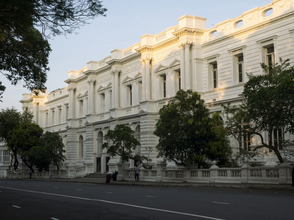 Foreign Affairs ministry building opposite Presidential Palace Colombo Central Province Sri Lanka Canvas Art - Panoramic Images (12 x 16)