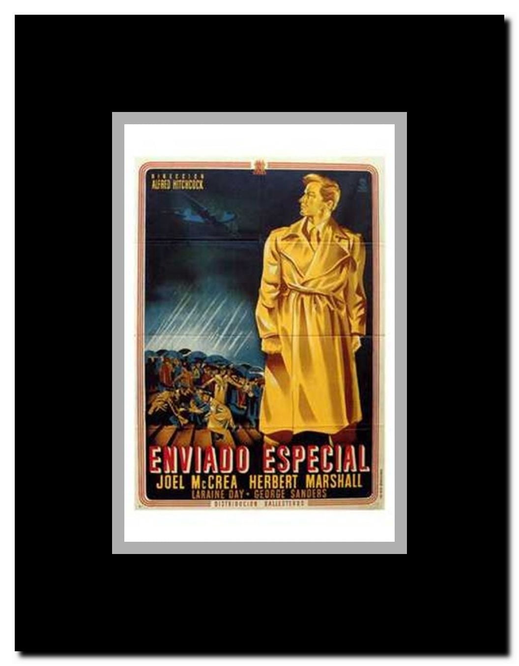 Foreign Correspondent Framed Movie Poster