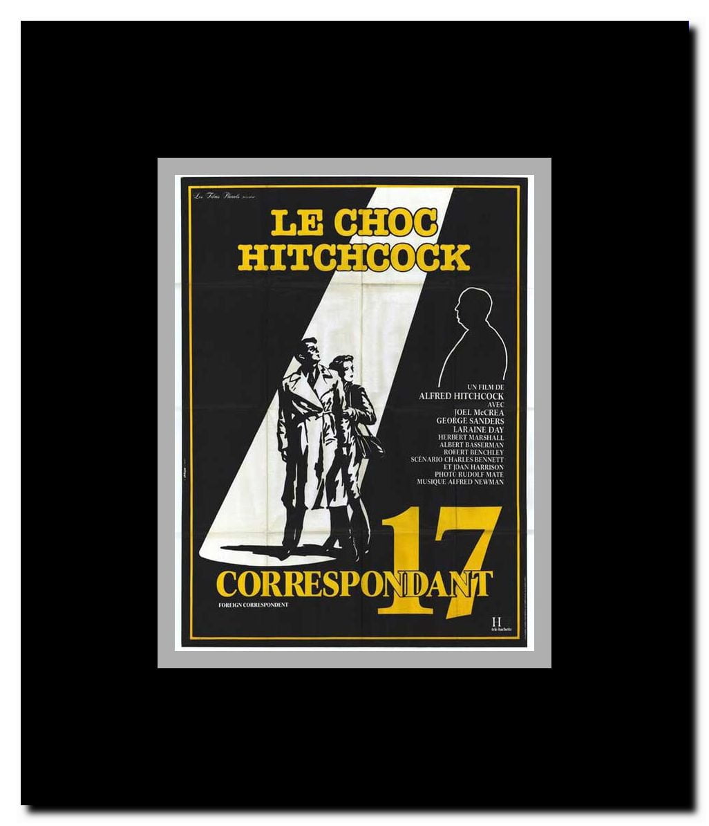 Foreign Correspondent Framed Movie Poster