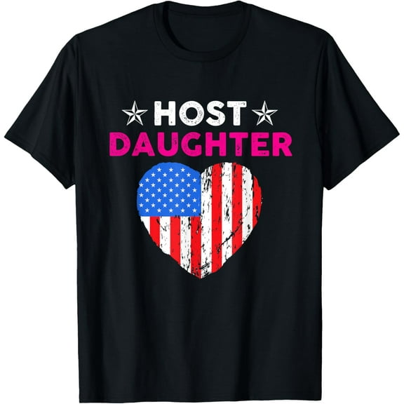 Foreign Host Family Daughter Flag Exchange Student Gift T-Shirt100%Cotton