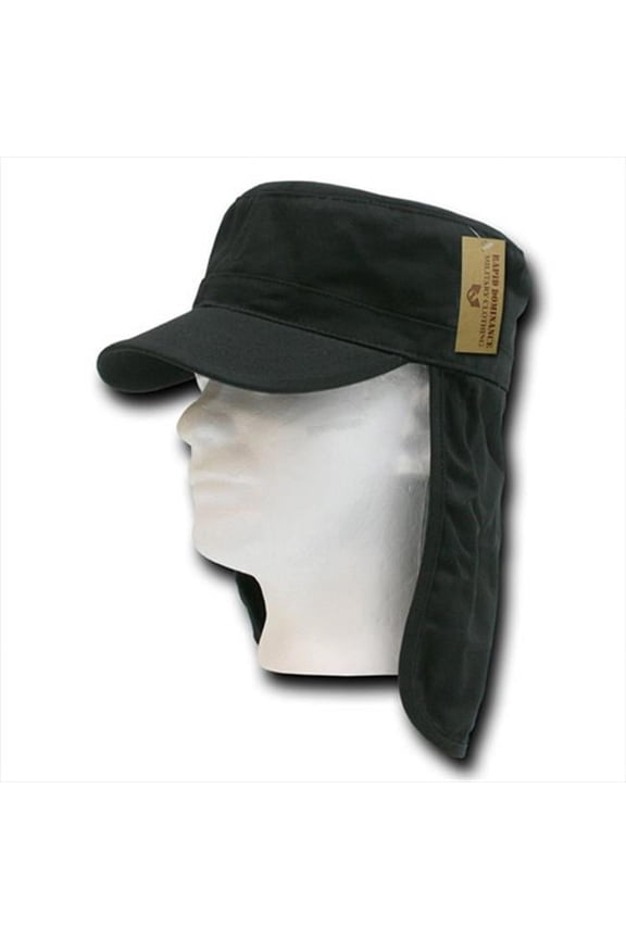 Foreign Legion Flap Caps - Black, Small And Medium