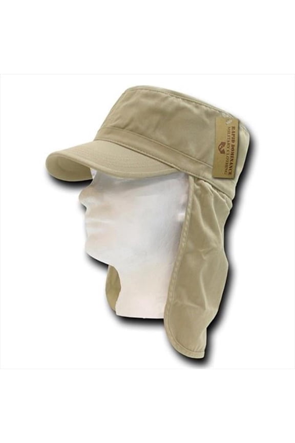 Foreign Legion Flap Caps - Khaki, Large And Extra Large