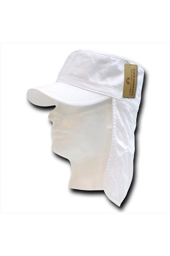 Foreign Legion Flap Caps - White, Small And Medium