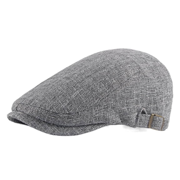 Foreign Trade Spring Summer Autumn Cotton Linen Beret Men's Baseball Cap British Retro Breathable Simple Plain Forward Cap Women