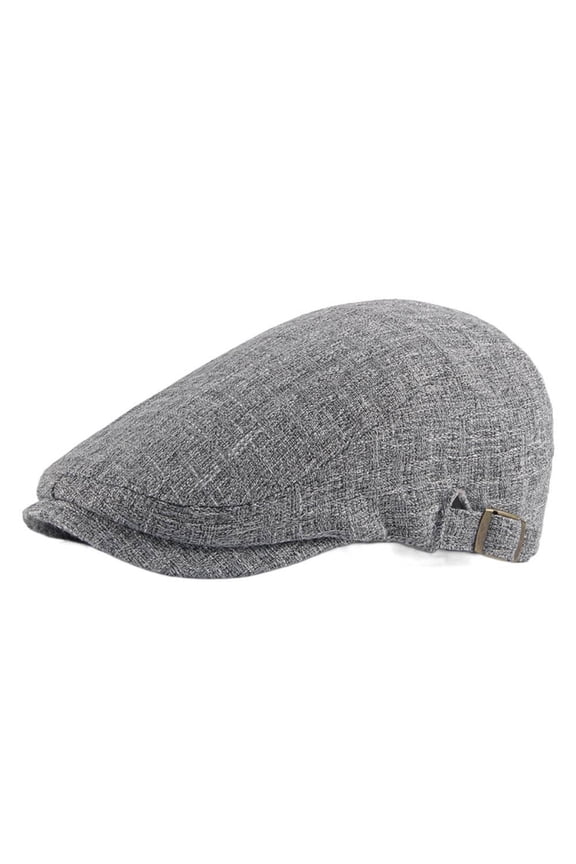 Foreign Trade Spring Summer Autumn Cotton Linen Beret Men's Baseball Cap British Retro Breathable Simple Plain Forward Cap Women