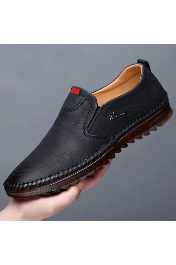 Foreign Trade Spring Summer Men's Shoes Versatile Casual Soft Slip-On Business Soft Sole Driving Shoes
