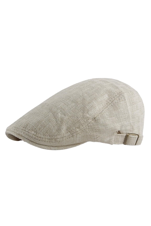 Foreign Trade Spring, Summer and Autumn Cotton and Linen Beret Men's Peaked Cap British Retro Breathable Simple Light Board Advance Hats Women
