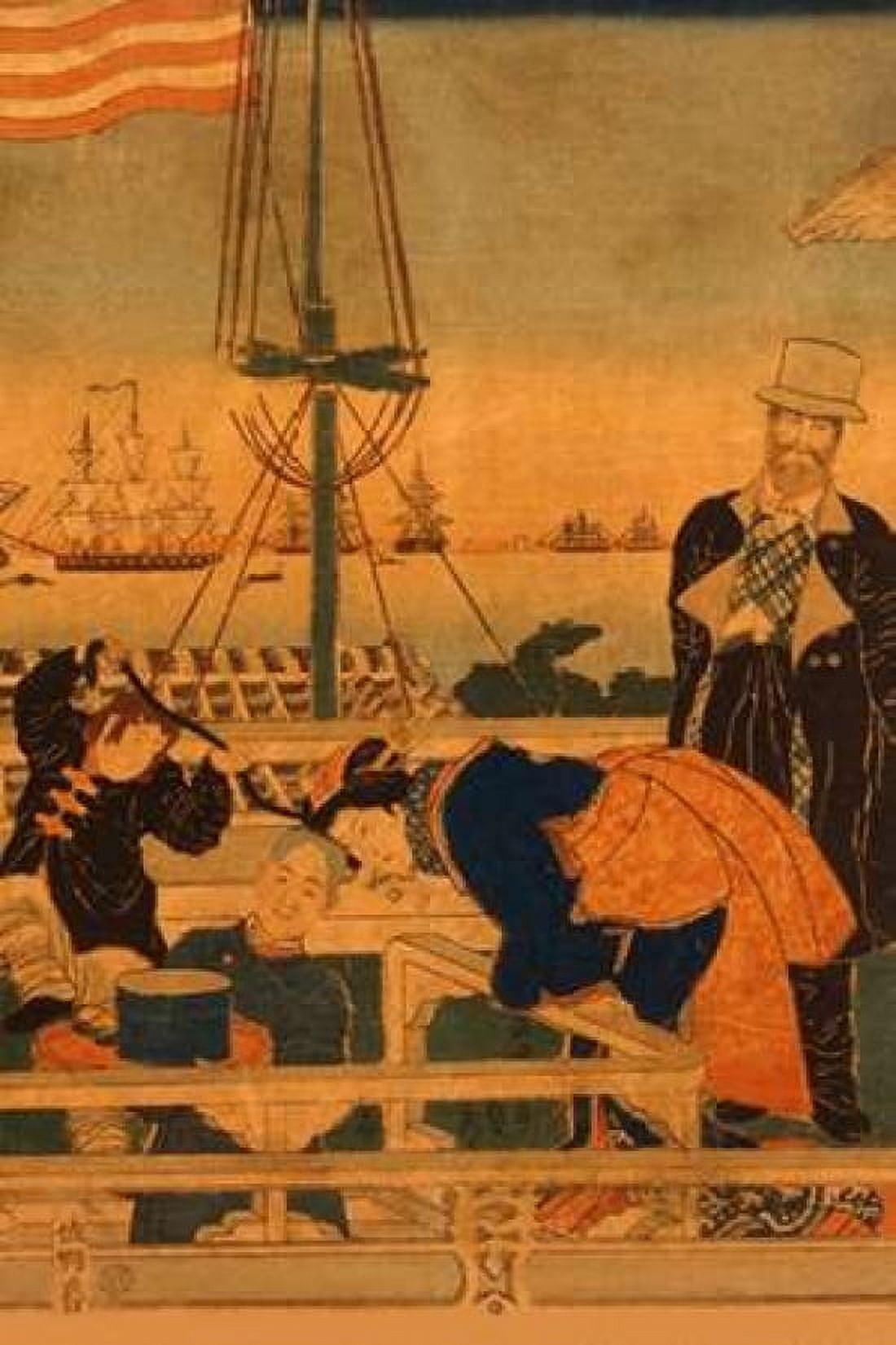 Foreign mercantile house in Yokohama (Yokohama ijin shokan no zu) #1 1861 Canvas Art - Sadahide Utagawa (12 x 18)