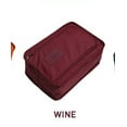 thumbnail image 1 of Foreign trade second generation Korean sports shoe bag dustproof foldableable shoe box wholesale travel satchel storage shoe bag (Wine red color,65*45cm), 1 of 6