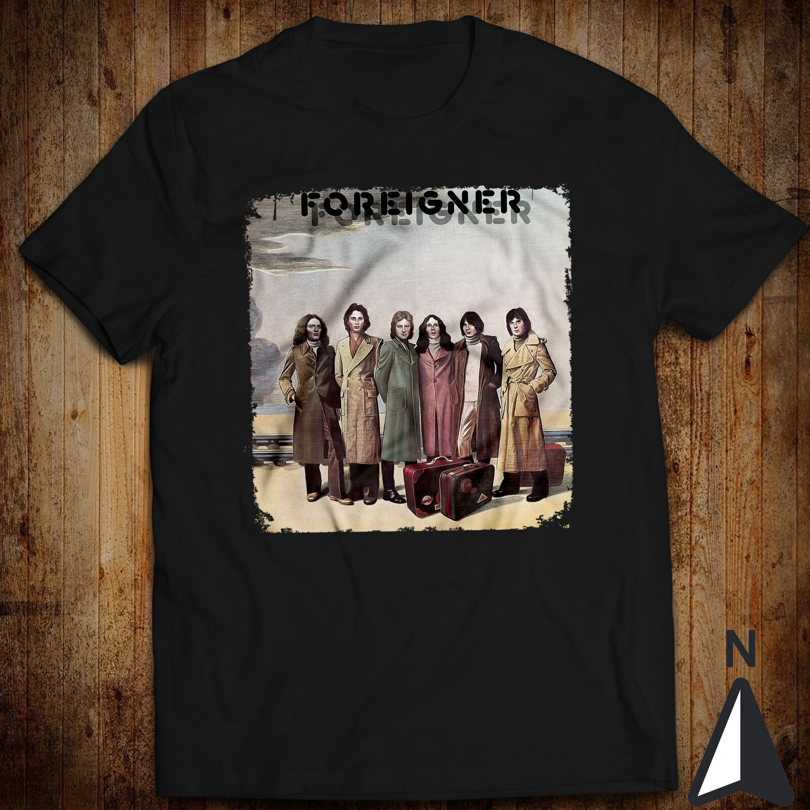 Foreigner T-Shirt Ufficiale Est 1977 – Maglia Unisex In Cotone, Nero, Taglie S-XXL