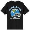 thumbnail image 1 of Foreigner 1978 World Tour Crew Neck Short Sleeve Men's Black T-shirt-Small, 1 of 4