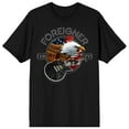 thumbnail image 1 of Foreigner American Bald Eagle With Guitar World Tour 2022 Crew Neck Short Sleeve Men's Black T-shirt-5XL, 1 of 7