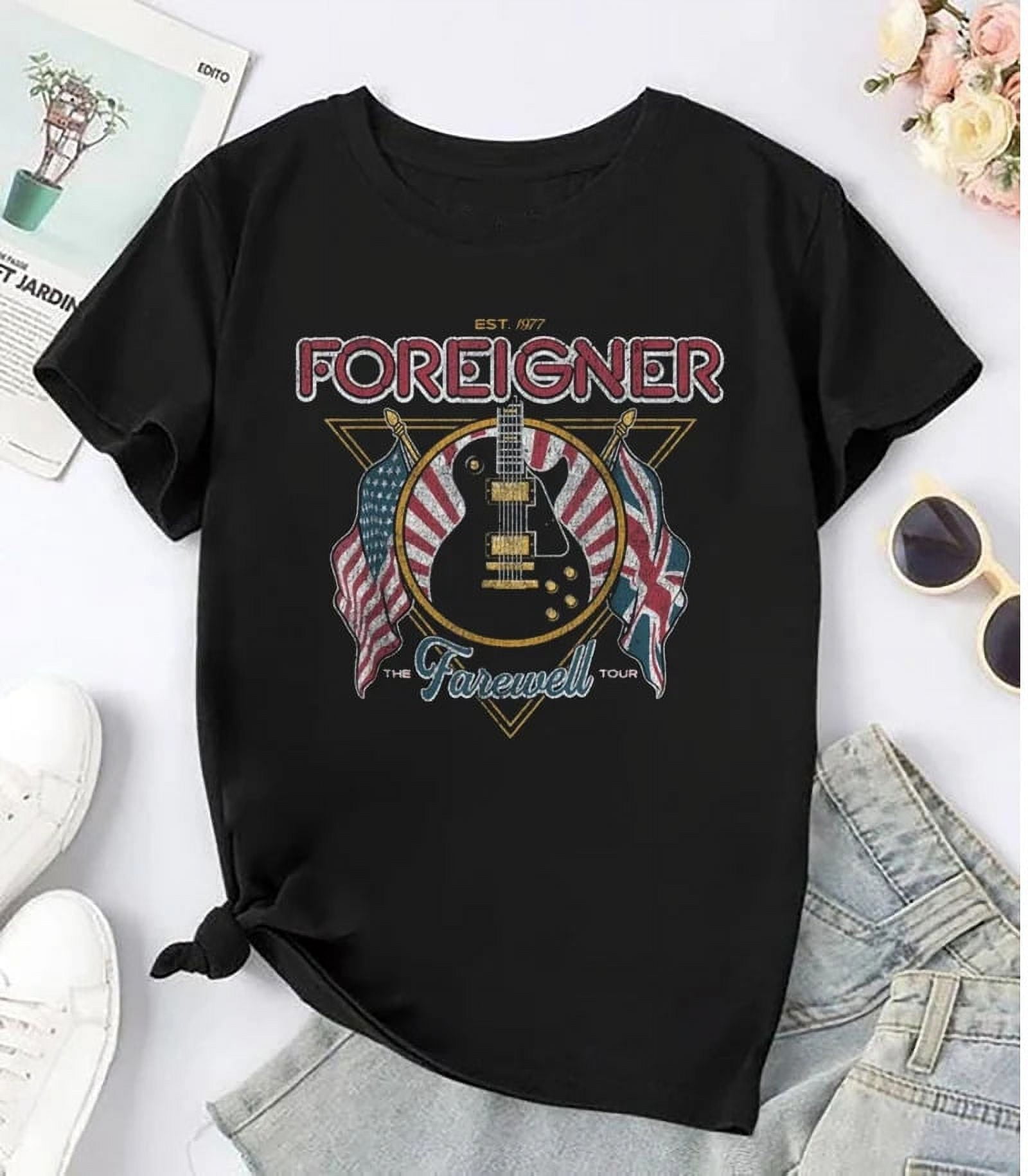 Foreigner Band 90s Vintage Shirt, Foreigner Band Rock Music, Foreigner