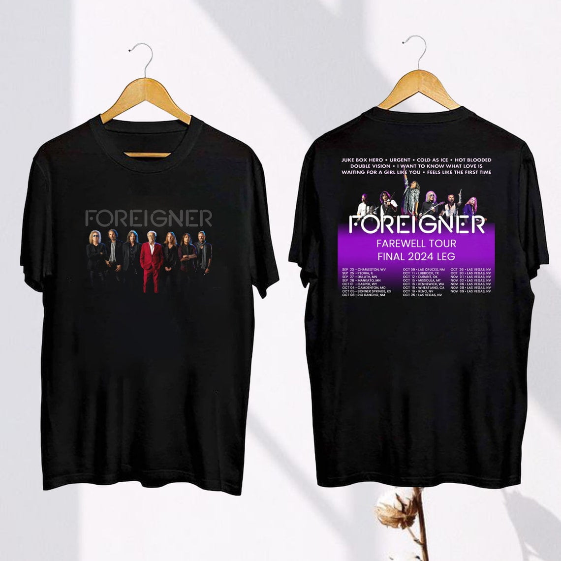 Foreigner Farewell Tour 2024 TShirt, Foreigner Band 2024 Concert