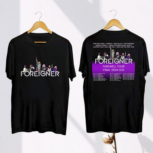 Foreigner Farewell Tour 2024 TShirt, Foreigner Band 2024 Concert