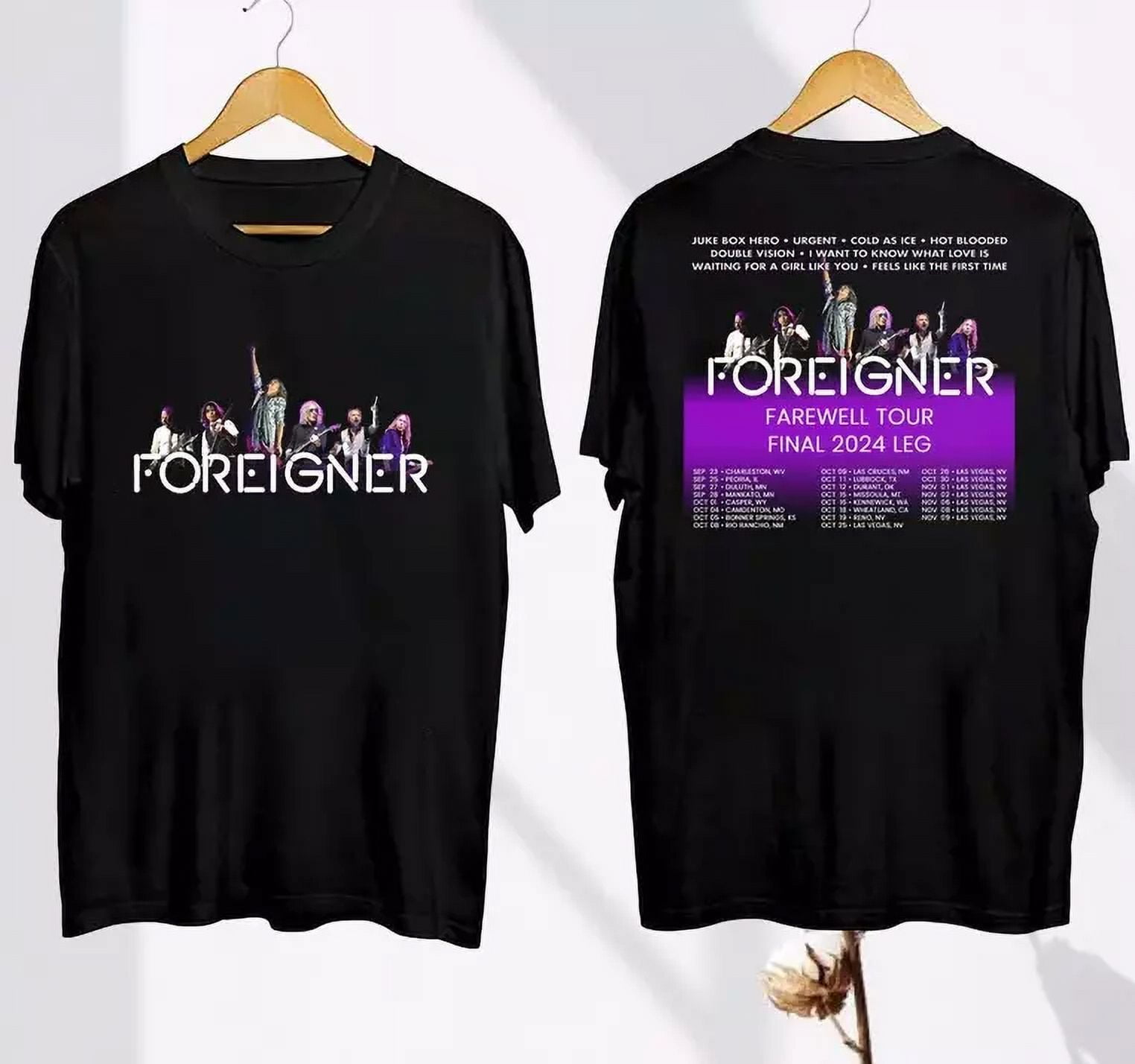 Foreigner Farewell Tour 2024 TShirt, Foreigner Band 2024 Concert shirt