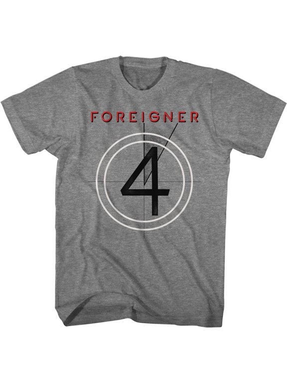 Foreigner Four Graphite Heather Adult T-Shirt