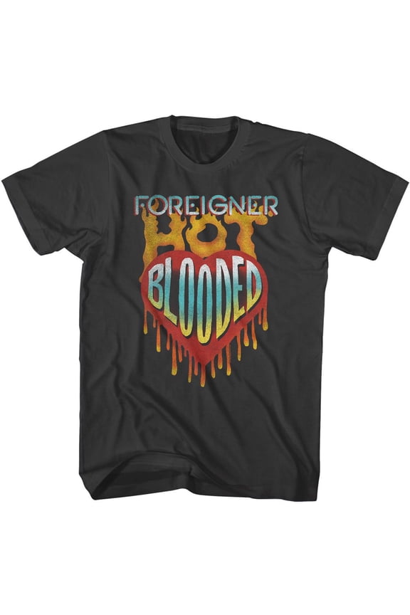 Foreigner Hot Blooded Smoke Adult T-Shirt