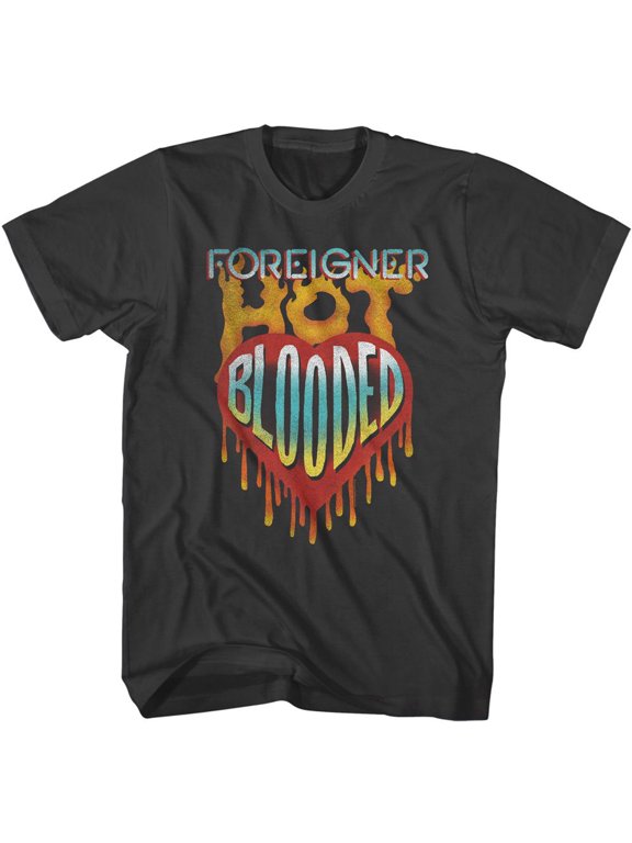 Foreigner Hot Blooded Smoke Adult T-Shirt L
