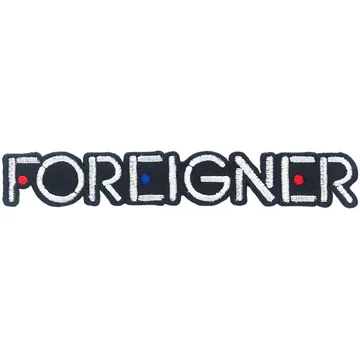 Foreigner Logo 5"x1" Patch