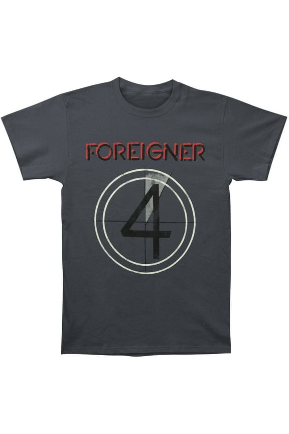 Foreigner Men's 4 Slim Fit T-shirt Small Grey