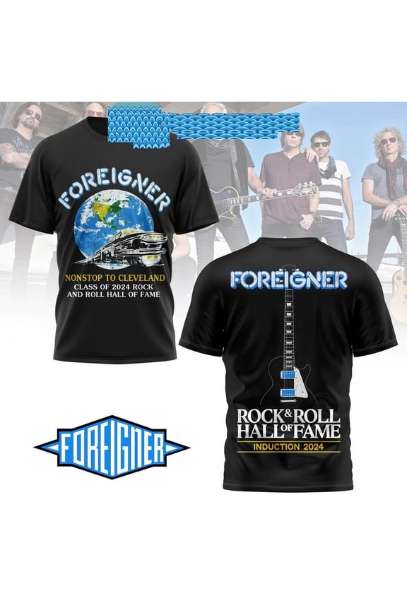 Foreigner Nonstop Hall Of Fame Rock And Roll Introduction 2024 Hoodie T-Shirt