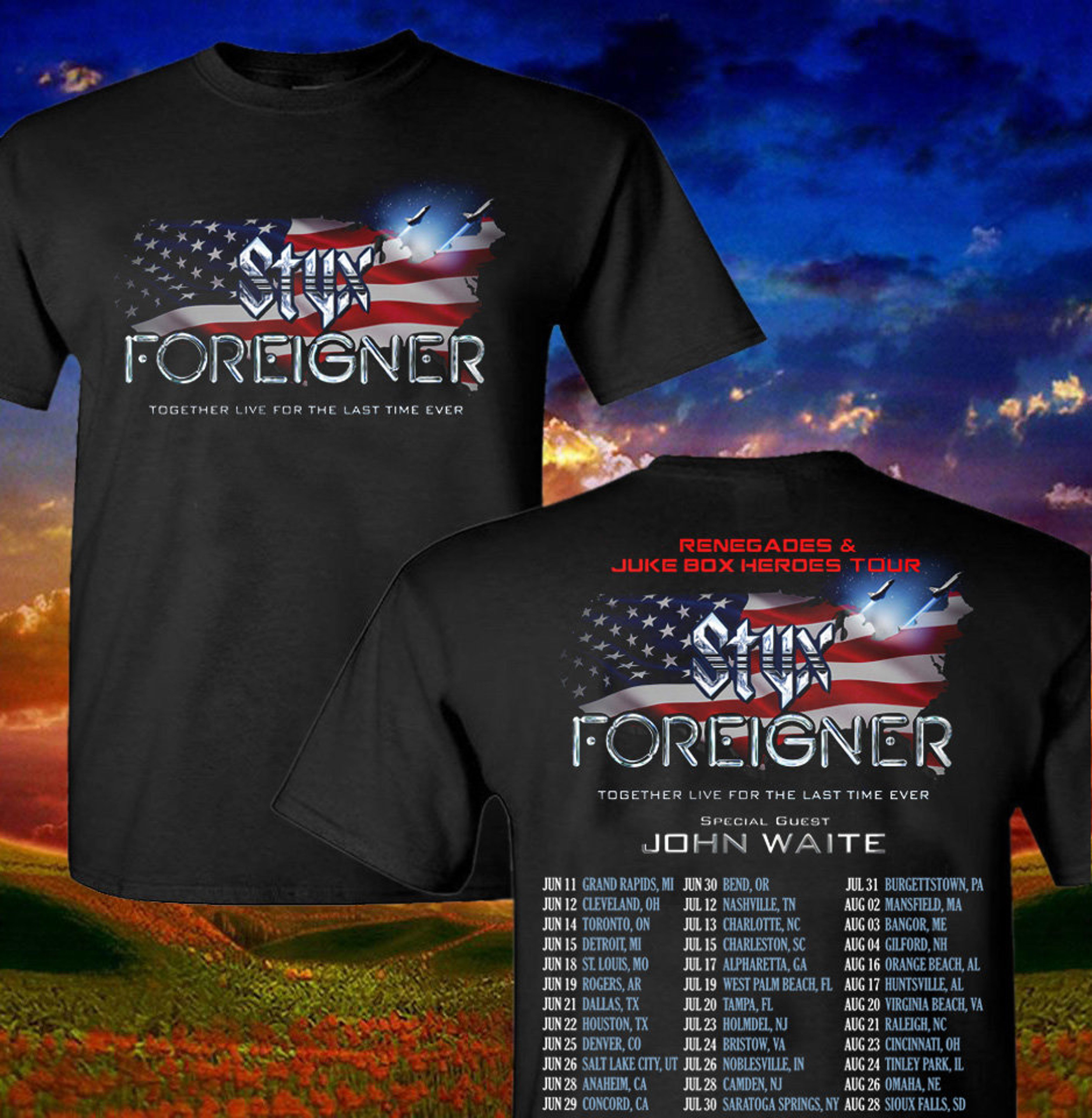 Foreigner Shirt Music T Shirt World Tour 2024 Tour