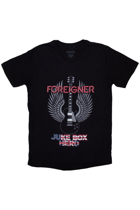 Foreigner Unisex T-Shirt: Juke Box Hero (Medium)