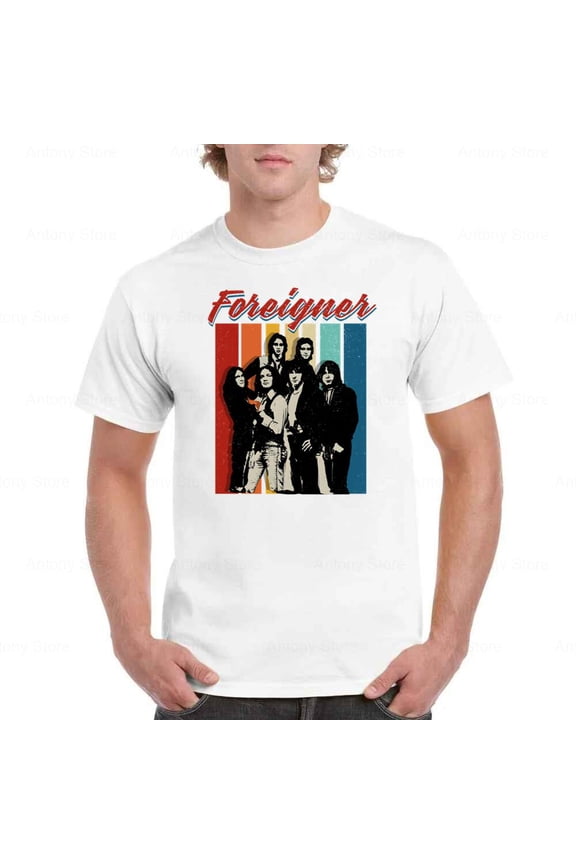 Foreigner Vintage Rock Band 2023 Tour T-shirt up to size 5XL.