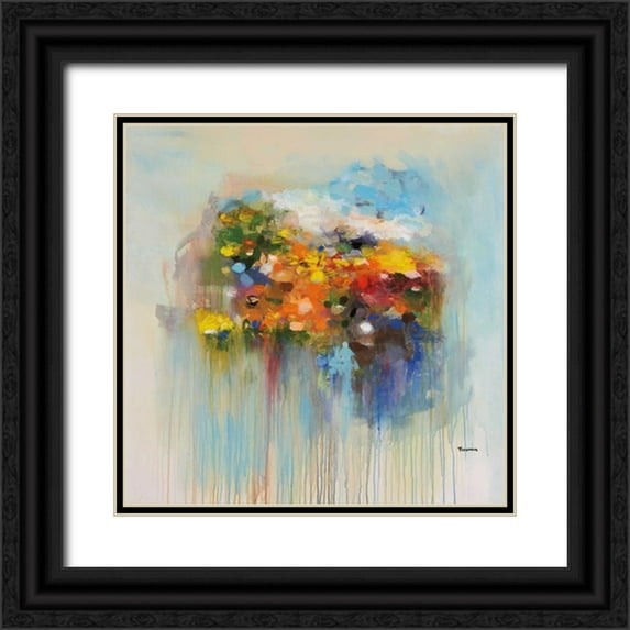 Foreman, Brent 15x15 Black Ornate Wood Framed with Double Matting Museum Art Print Titled - Fleeting Moment