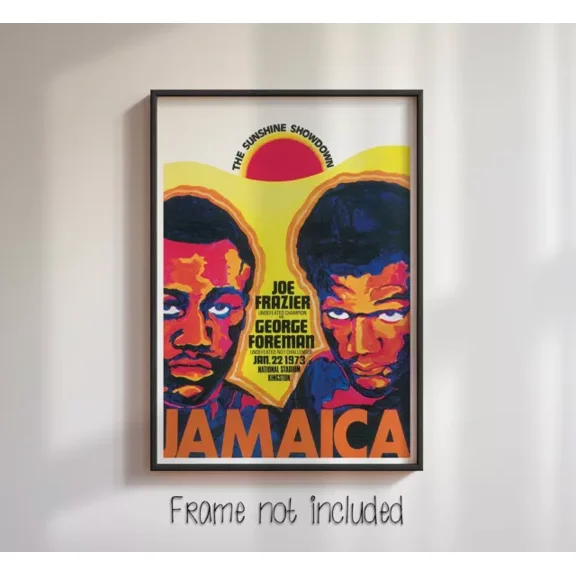 Foreman Frazier I Poster Of Program Cover High Quality Poster Home Decor Office Wall Art