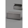 thumbnail image 1 of Foreman Waterproof Deck Storage Box - Large Deck Box made from Compact Laminate and Anodized Aluminum Construction, 120 Gallon 27 5/8" x 60" x 24"H (Grey), 1 of 1