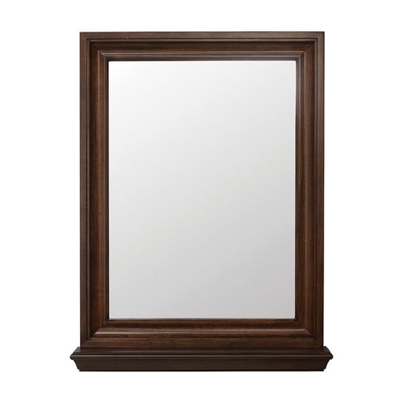 Foremost Cherie Framed Mirror in Burnished Walnut