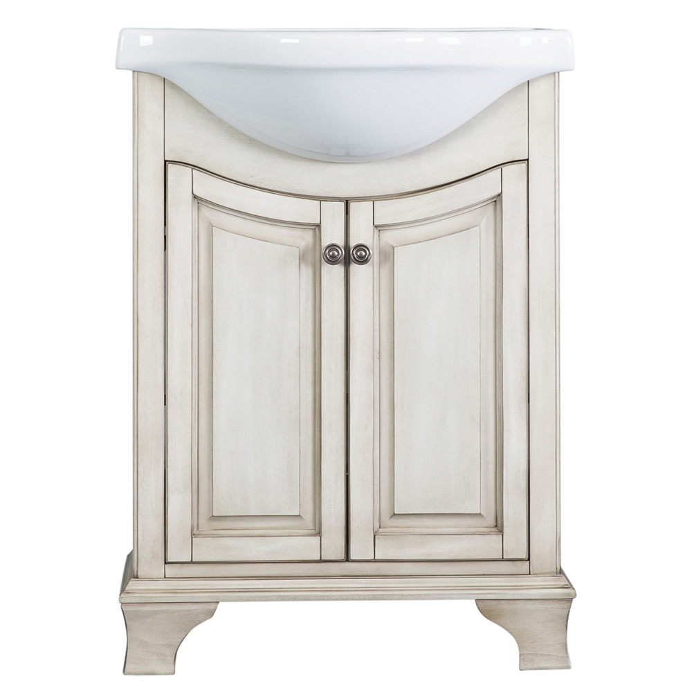 Foremost Corsicana 25" Antique White Bathroom Vanity with Top