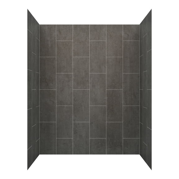 Foremost Gfs603278 Jetcoat 60" X 32" X 78" Five Panel Alcove Shower Wall Kit - Slate